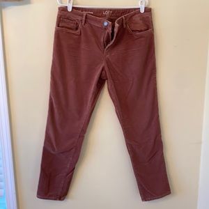 Ann Taylor Loft relaxed skinny corduroy pant 12/31